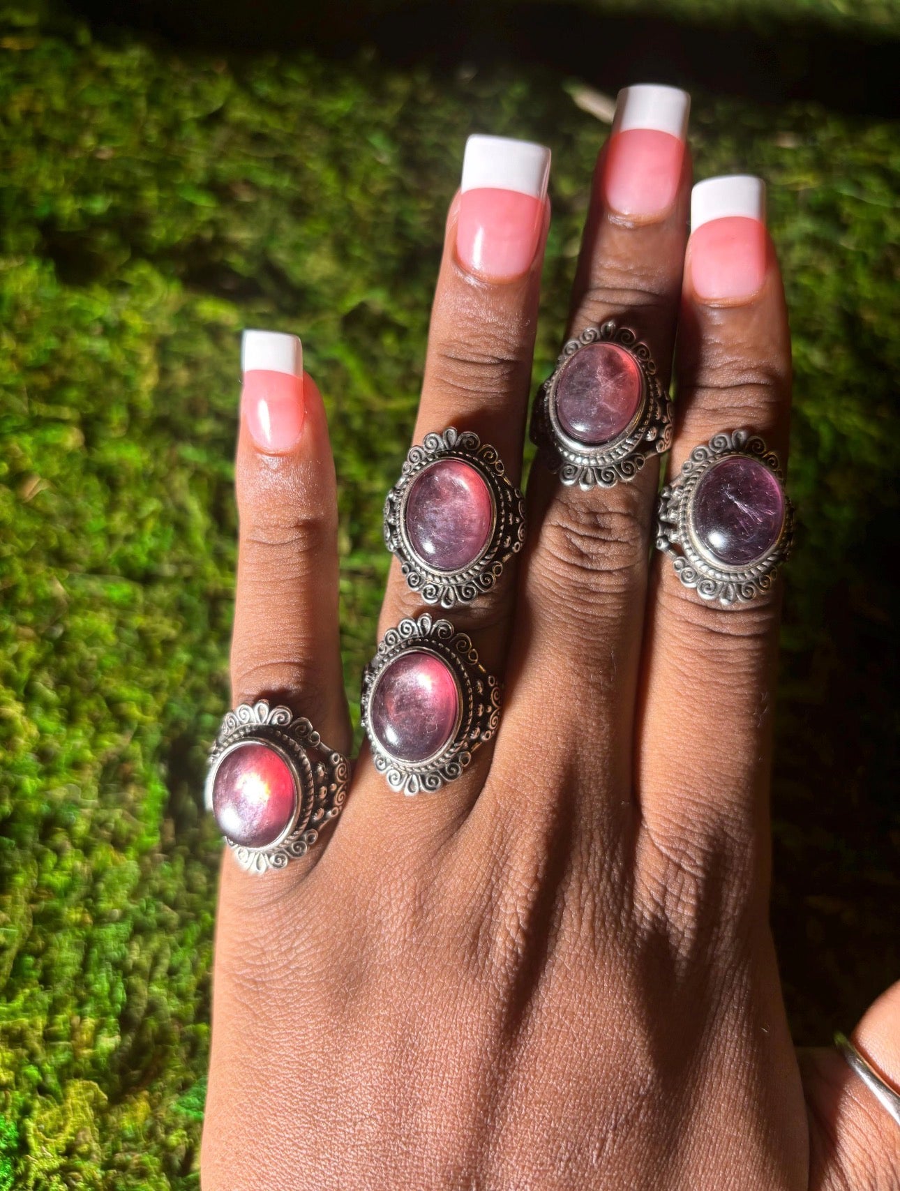 The Purple Moon Stainless Steel Ring