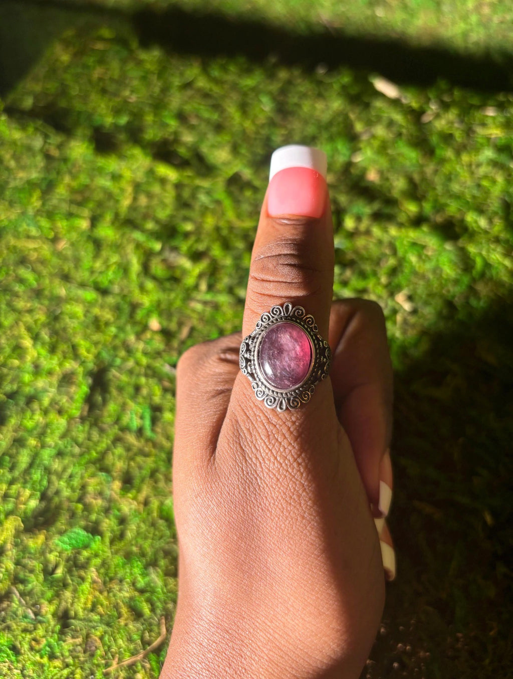 The Purple Moon Stainless Steel Ring