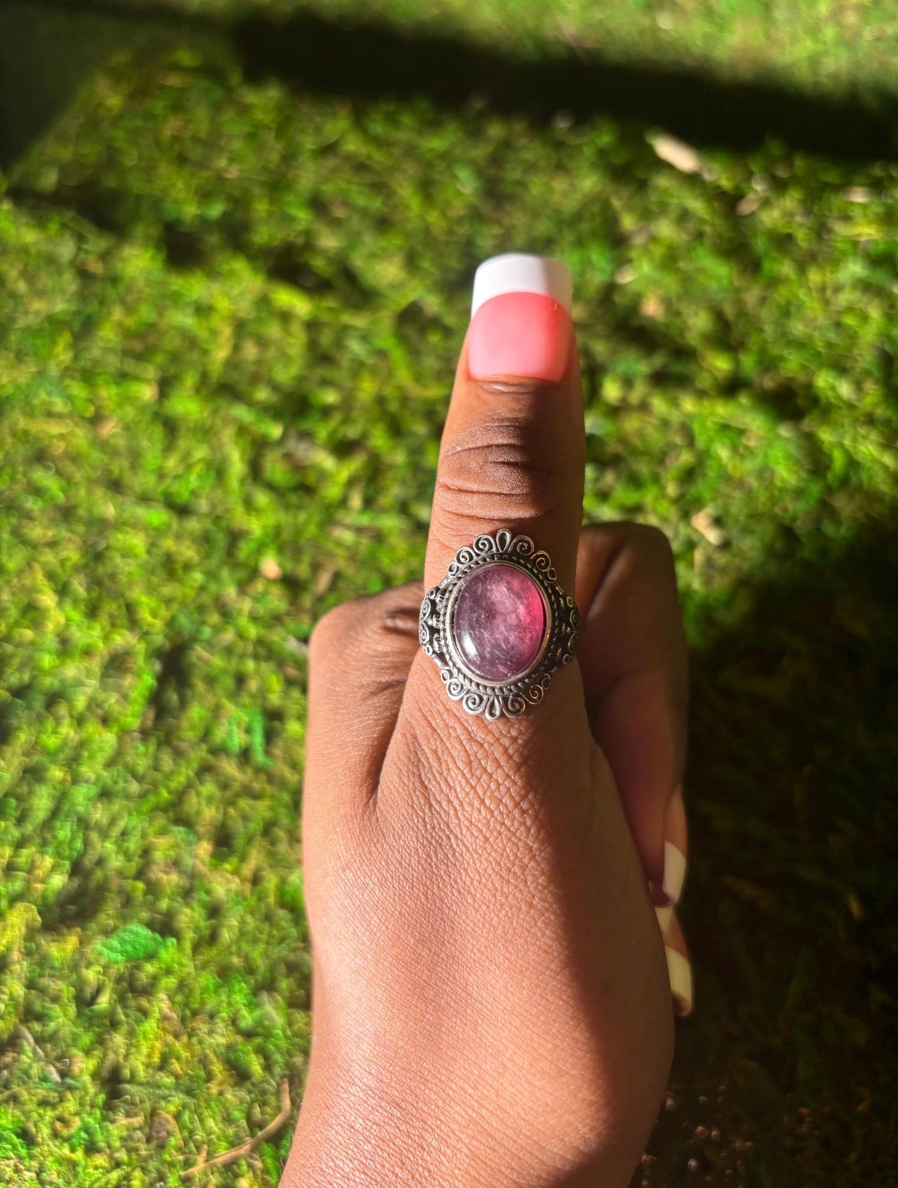 The Purple Moon Stainless Steel Ring